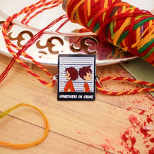 Load image into Gallery viewer, Partners In Crime Metal Rakhi - Tinyminymo