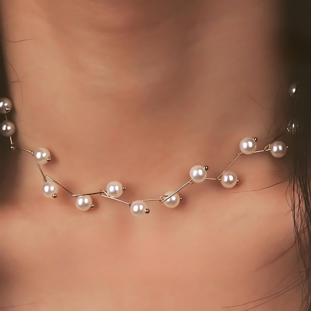 Order Pearl Zig-Zag Choker Online from Tinyminymo
