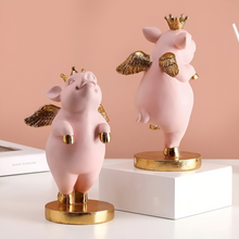Load image into Gallery viewer, Piggy with Golden Wings Figure - Tinyminymo