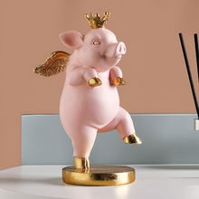 Load image into Gallery viewer, Piggy with Golden Wings Figure - Tinyminymo