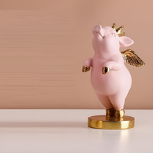 Load image into Gallery viewer, Piggy with Golden Wings Figure - Tinyminymo