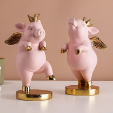 Load image into Gallery viewer, Piggy with Golden Wings Figure - Tinyminymo