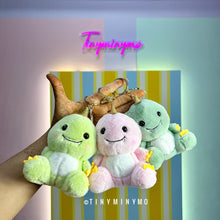 Load image into Gallery viewer, Plush Dino 3D Keychain - Tinyminymo