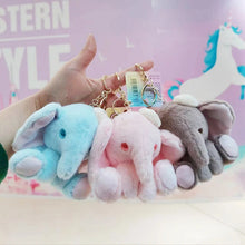 Load image into Gallery viewer, Plush Elephant 3D Keychain - Tinyminymo
