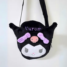 Load image into Gallery viewer, Plush Kuromi Sling Bag - Tinyminymo