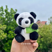Load image into Gallery viewer, Plush Panda 3D Keychain - Tinyminymo
