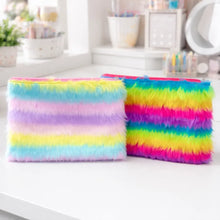 Load image into Gallery viewer, Two Colorful Fluffy Pouches - Tinyminymo