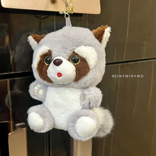 Load image into Gallery viewer, Plush Raccoon 3D Keychain - Tinyminymo