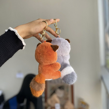 Load image into Gallery viewer, Plush Raccoon 3D Keychain - Tinyminymo