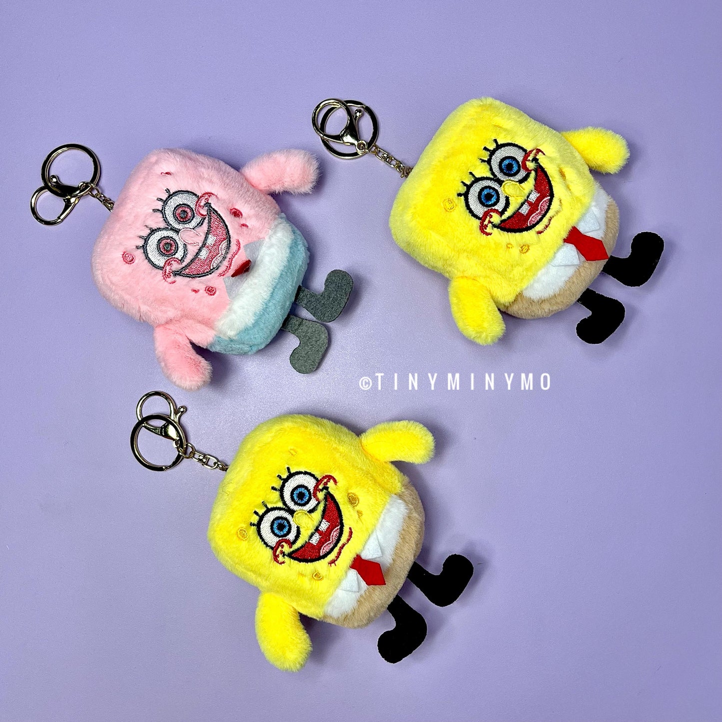 Plush SpongeBob 3D Keychain - Tinyminymo