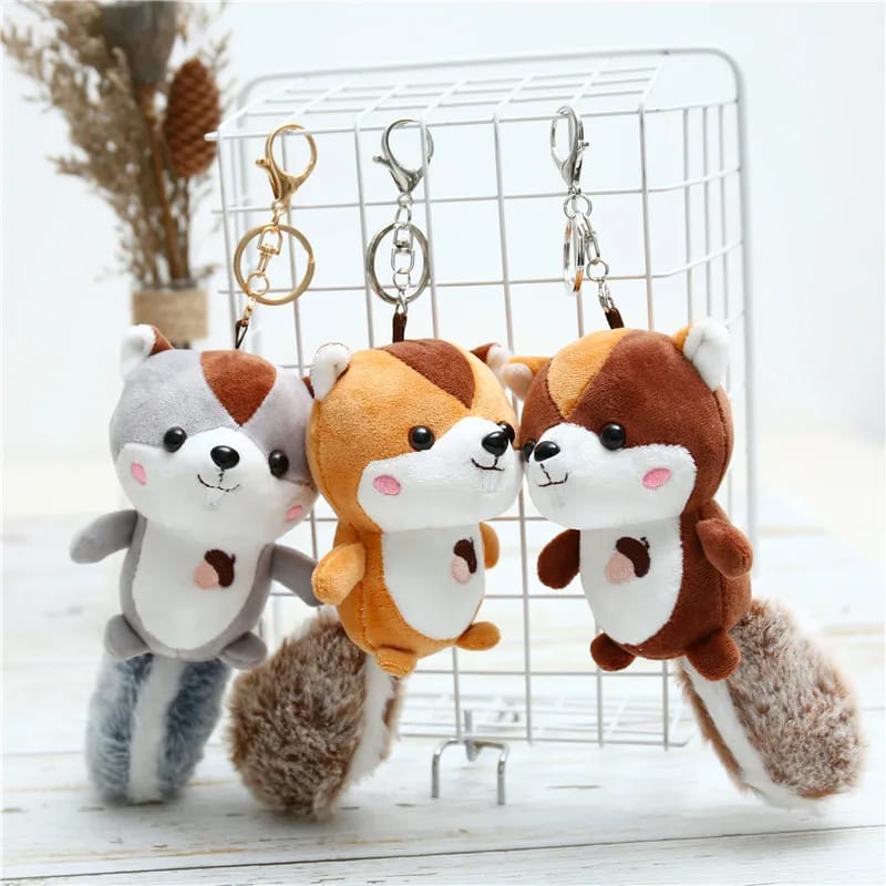 Plush Squirrel 3D keychain - Tinyminymo