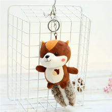 Load image into Gallery viewer, Plush Squirrel 3D keychain - Tinyminymo
