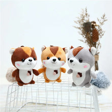 Load image into Gallery viewer, Plush Squirrel 3D keychain - Tinyminymo
