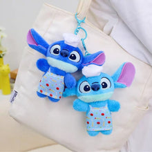 Load image into Gallery viewer, Two Sttich Plush Keychains Hanging on a Bag - Tinymiynmo