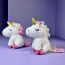 Load image into Gallery viewer, Plush Unicorn 3D Keychain - Tinyminymo