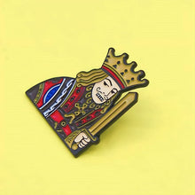 Load image into Gallery viewer, Poker King and Queen Lapel Pin - Tinyminymo