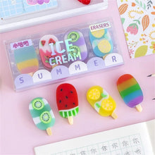 Load image into Gallery viewer, Popsicle Shaped Eraser - Set of 4 - Tinyminymo