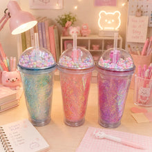 Load image into Gallery viewer, All Colors of Unicorn LED Sipper with Straw - Tinyminymo