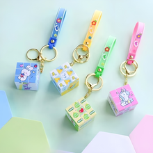 Load image into Gallery viewer, Rubik Cube Kawaii 3D keychain - Tinyminymo