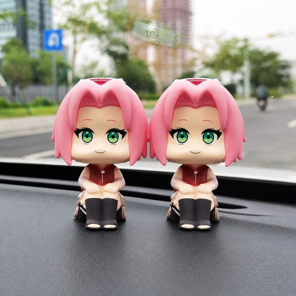 Two Sakura Bobbleheads Without Base - Tinyminymo