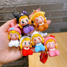 Load image into Gallery viewer, Sanrio Cosplay Kawaii Girl 3D Keychain - Tinyminymo