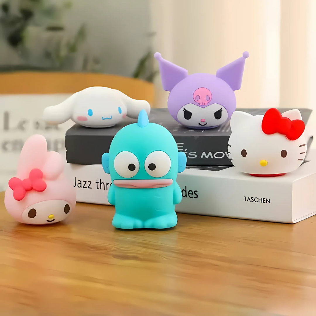 【新品未使用★2010】SANRIO　サンリオ　マスコットマルチダイナモライト Adorable Sanrio Silicone Lamp – Kuromi & My Melody Night Light in