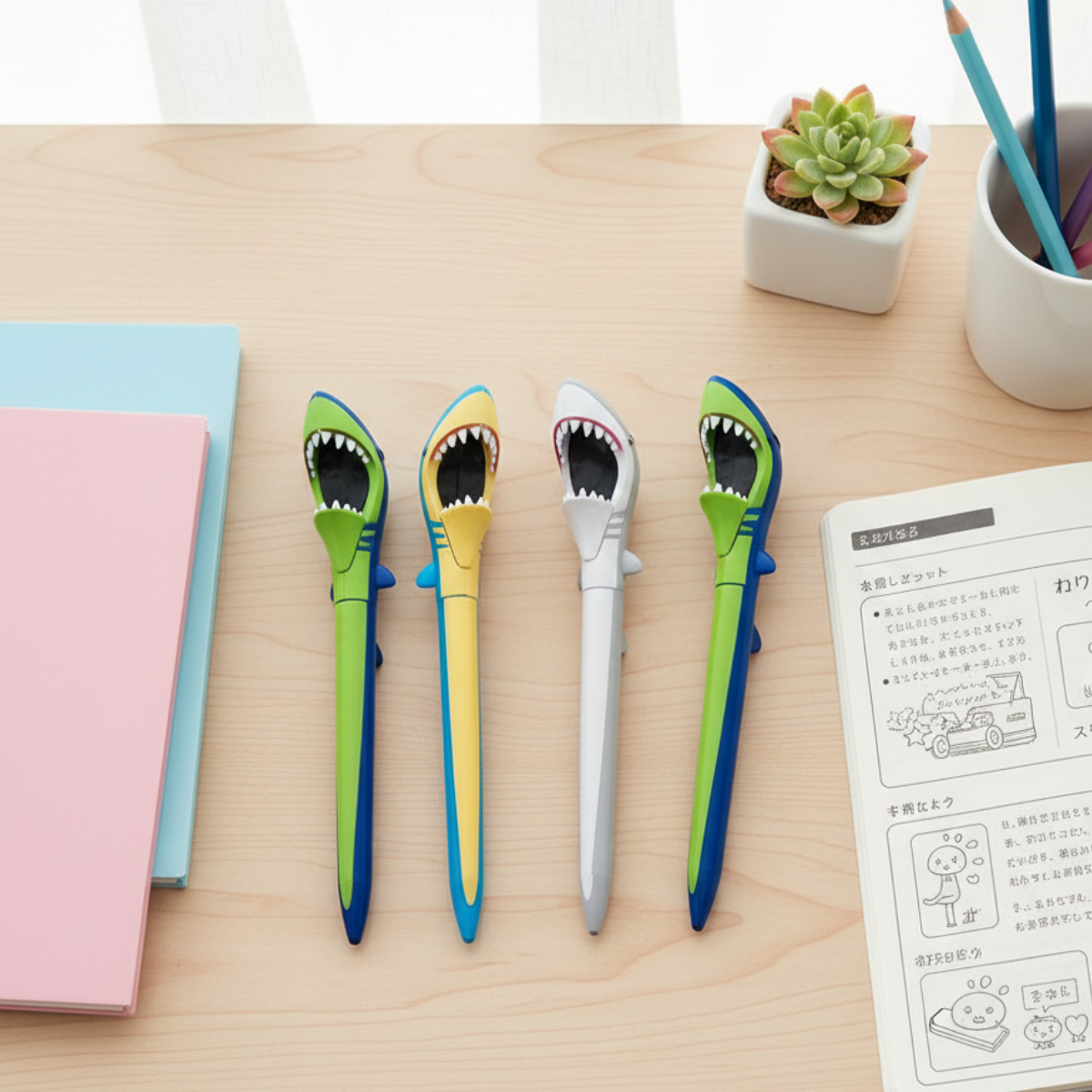 Colorful Shark Pens - Tinyminymo