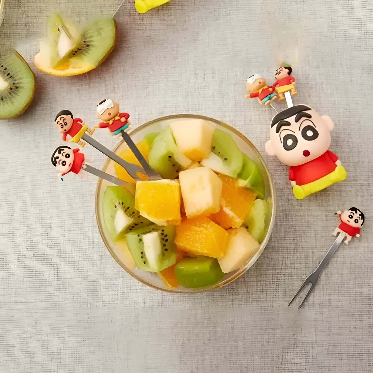 Shin-chan Fork Set - Set of 6 - Tinyminymo
