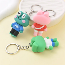 Load image into Gallery viewer, Smiling Frog Keychain without Lanyard - Tinyminymo