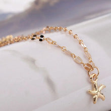 Load image into Gallery viewer, Close up of Starfish Anklet Design 1 - Tinyminymo
