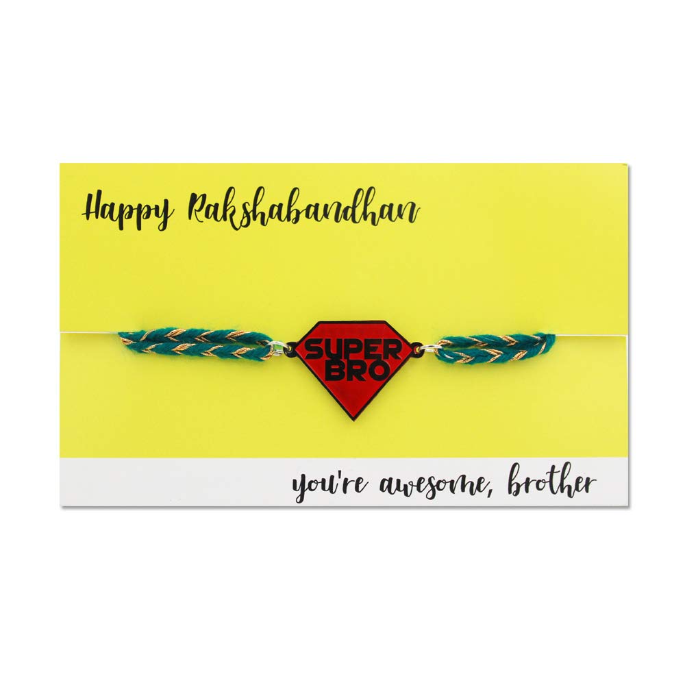 Super Bro Metal Rakhi - Tinyminymo