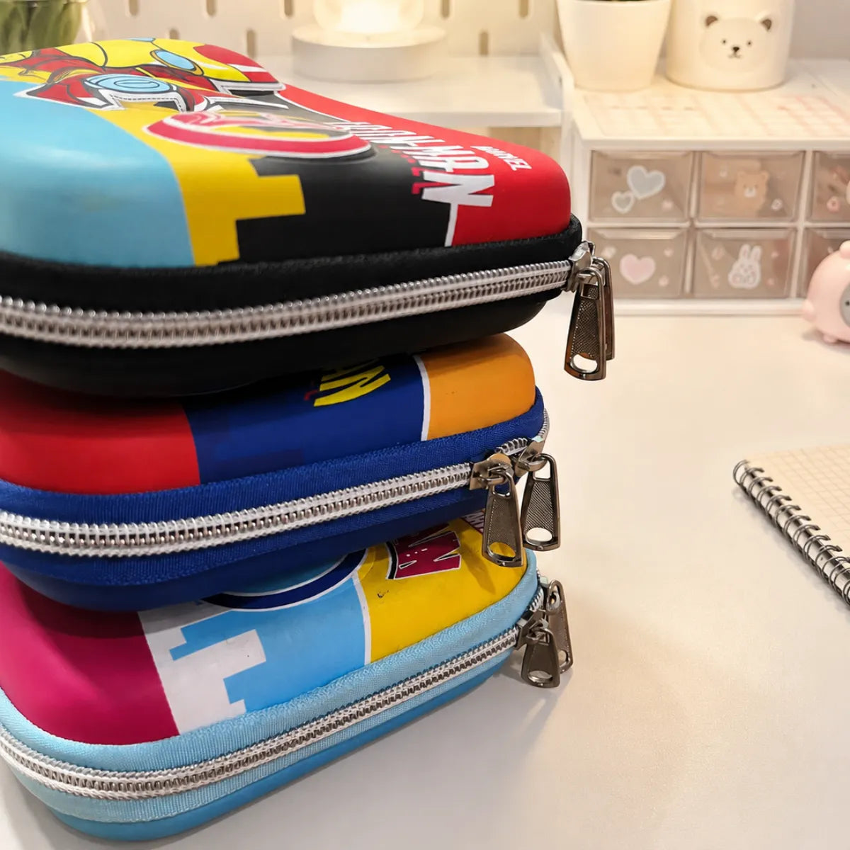 Colorful Zippered Pencil Pouches - Tinyminymo
