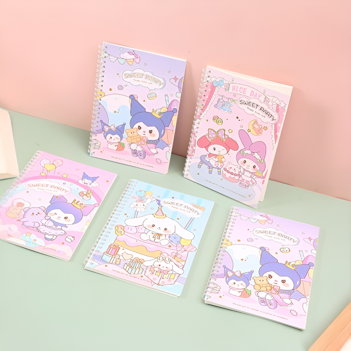Sweet Party Sanrio Spiral Notebook - Tinyminymo