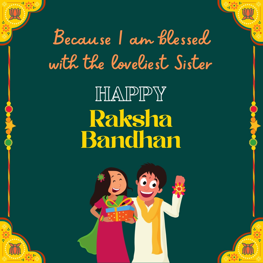 TinyMinyMo Rakhi Gift Card for Sister