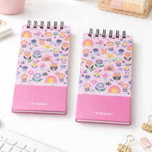 Load image into Gallery viewer, Two Notepads with Floral and Rainbow Patterns - Tinyminymo