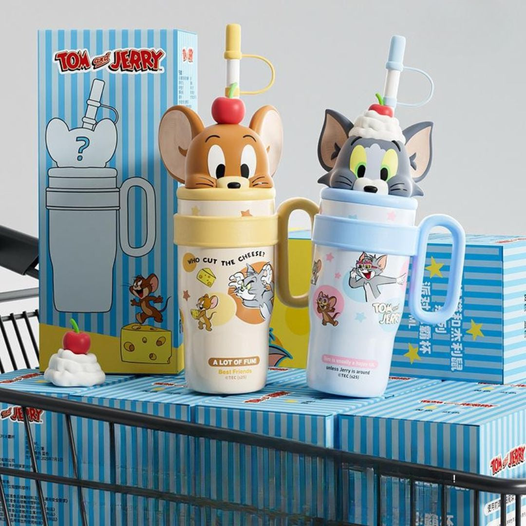 Two Tumblers with Tom and Jerry Characters - Tinyminymo