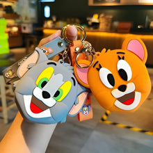 Load image into Gallery viewer, Tom and jerry coin pouch keychain - Tinyminyo