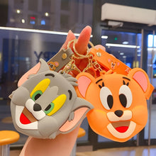 Load image into Gallery viewer, Tom and jerry coin pouch keychain - Tinyminyo