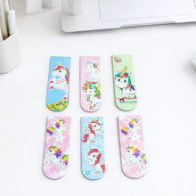 Load image into Gallery viewer, Six Different Designs of Unicorn Bookmarks - Tinyminymo