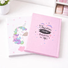 Load image into Gallery viewer, Backside of Unicorn Notebook - Tinyminymo