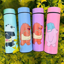 Load image into Gallery viewer, We Bare Bear LED Temperature Display Bottle - Tinyminymo