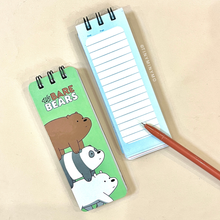 Load image into Gallery viewer, We Bare Bear Mini Notepad - Tinyminymo