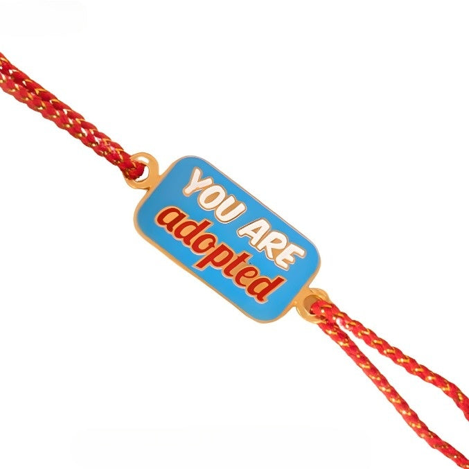 You Are Adopted Metal Rakhi - Tinyminymo