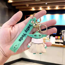 Load image into Gallery viewer, 3D Baby Yoda Keychain - Tinyminymo