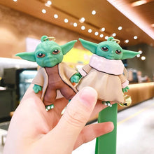 Load image into Gallery viewer, 3D Baby Yoda Keychain - Tinyminymo