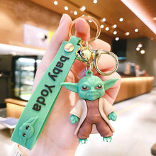 Load image into Gallery viewer, 3D Baby Yoda Keychain - Tinyminymo