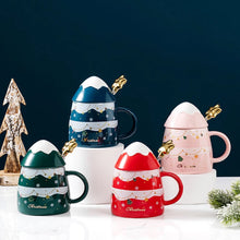 Load image into Gallery viewer, 3D Christmas Tree Mug with Star Spoon - Tinyminymo