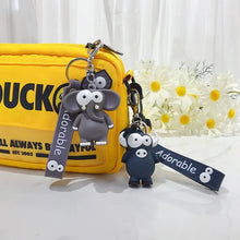 Load image into Gallery viewer, Adorable Elephant and Bull 3D Keychain - Tinyminymo
