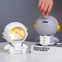 Load image into Gallery viewer, Astronaut Night Light cum Piggy Bank - Tinyminymo