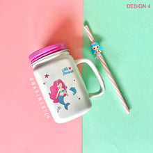 Load image into Gallery viewer, Mermaid Mason Sipper - TinyMinyMo